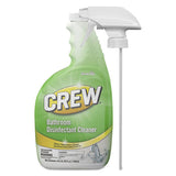 Diversey Crew Bathroom Disinfectant Cleaner, Floral Scent, 32 oz Spray Bottle, 4/Carton