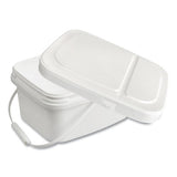 Diversey Polypropylene Dry Wipe Charging Bucket, 24 x 14 x 14, White, 12/Box