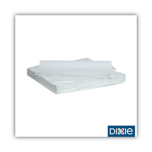 Dixie All-Purpose Food Wrap, Dry Wax Paper, 14 x 14, White, 1,000/Carton
