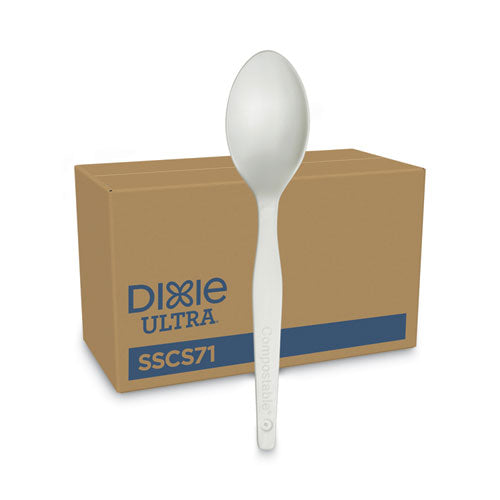 Dixie SmartStock Plastic Cutlery Refill, Spoon, Natural, 40 Pack, 24 Packs/Carton