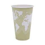 Eco-Products World Art Renewable and Compostable Hot Cups, 16 oz, Moss, 50/Pack, 10 Pack/Carton