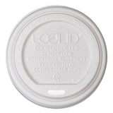 Eco-Products EcoLid Renewable/Compostable Hot Cup Lids, PLA, Fits 8 oz Hot Cups, 50/Packs, 16 Packs/Carton