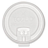 Eco-Products 25% Recycled Content Dual-Temp Lock Tab Lid with Straw Slot, Fits 10 oz to 20 oz Cups, 50/Pack, 12 Packs/Carton