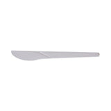 Eco-Products Plantware Compostable Cutlery, Knife, 6", Pearl White, 50/Pack, 20 Pack/Carton