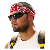 ergodyne Chill-Its 6700/6705 Bandana/Headband, One Size Fits All, Red Western