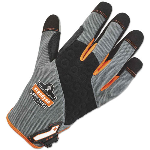 ergodyne ProFlex 710 Heavy-Duty Utility Gloves, Gray, X-Large, 1 Pair
