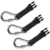 Squids 3025 Retractable Tool Lanyard Accessory Pack - SS Carabiner Attachments - 19325