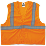 ergodyne GloWear 8205HL Type R Class 2 Super Econo Mesh Vest, 2X-Large to 3X-Large, Orange