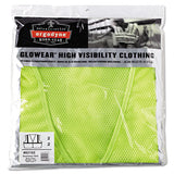 ergodyne GloWear 8210Z Class 2 Economy Vest, Polyester Mesh, Zipper Closure, 2X-Large to 3X-Large, Lime