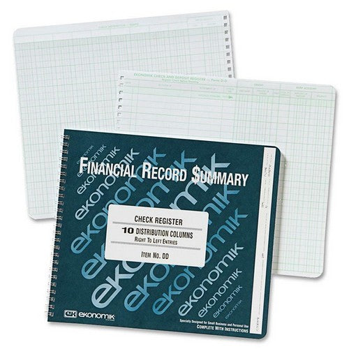 Ekonomik Check Register Forms - DD