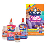 Elmer's Color Slime Kit, (1) 5 oz Pink Color Glue, (1) 5 oz Purple Color Glue, (2) 2.3 oz Elmer's Magical Liquid