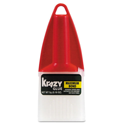 Krazy Glue Maximum Bond Krazy Glue, 0.18 oz, Dries Clear