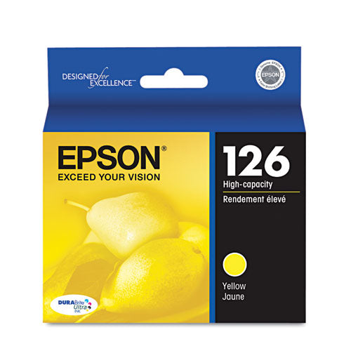 Epson T126420-S (126) DURABrite Ultra High-Yield Ink, Yellow