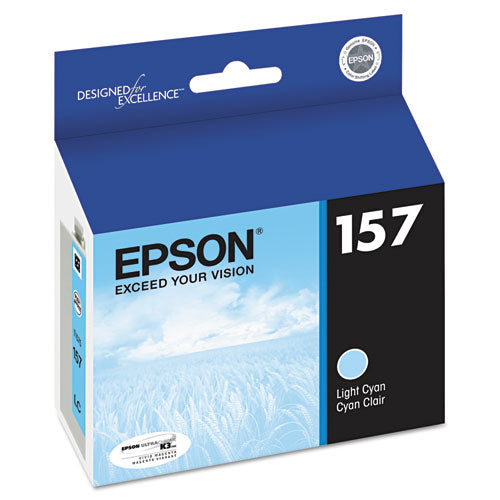 Epson T157520 (157) UltraChrome K3 Ink, Light Cyan