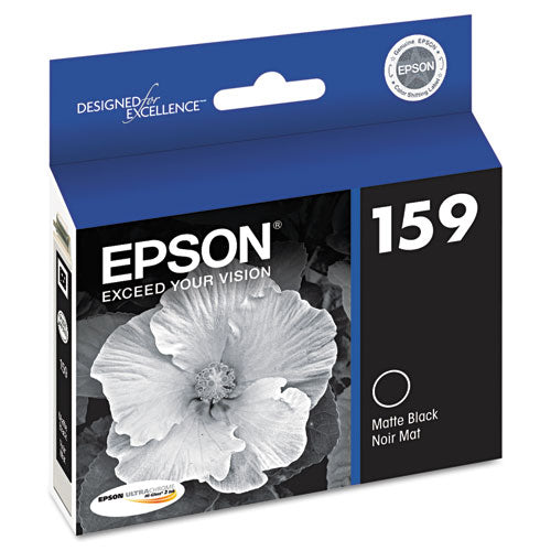 Epson T159820 (159) UltraChrome Hi-Gloss 2 Ink, Matte Black