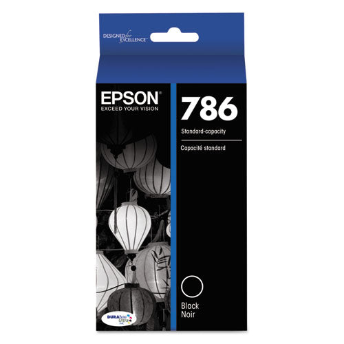 Epson T786120-S (786) DURABrite Ultra Ink, Black