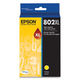 Epson T802XL420-S (802XL) DURABrite Ultra High-Yield Ink, 1,900 Page-Yield, Yellow