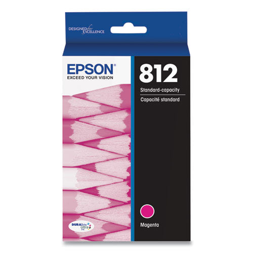 Epson T812320-S (T812) DURABrite Ultra Ink, 300 Page-Yield, Magenta