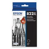 Epson T822XL120-S (T822XL) DURABrite Ultra High-Yield Ink, 1,100 Page-Yield, Black