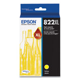 Epson T822XL420-S (T822XL) DURABrite Ultra High-Yield Ink, 1,100 Page-Yield, Yellow