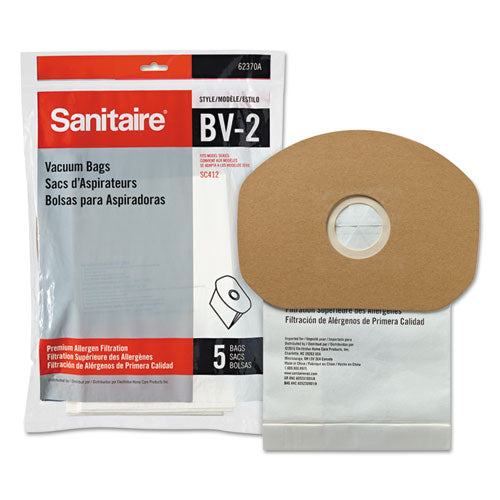 Sanitaire Disposable Dust Bags for Sanitaire Commercial Backpack Vacuum, 5/PK, 10/PK/CT