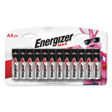 Energizer MAX Alkaline AA Batteries, 1.5 V, 24/Pack