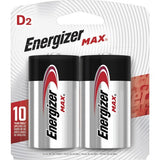 Energizer Max Alkaline D Batteries - E95BP2CT