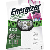 Energizer Vision Ultra HD Rechargeable Headlamp (Includes USB Charging Cable) - ENHDFRLP
