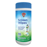 Dust-Off Premoistened Monitor Cleaning Wipes, Cloth, 5 x 7, 80/Tub