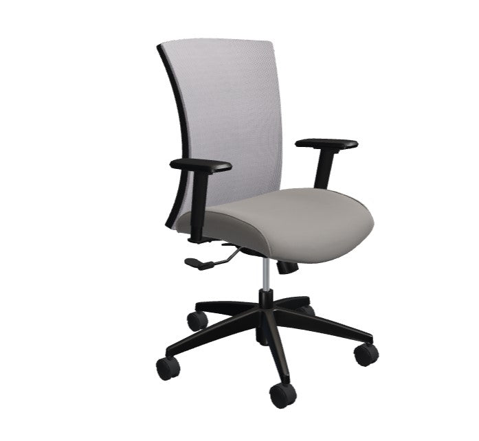 Global Vion – Lush Fog Dimension Mesh Medium Back Tilter Task Chair in Vibrant Fabric for the Modern Office, Home and Business