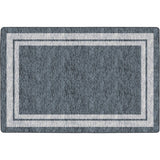 Flagship Carpets Double Light Tone Border Gray Rug - FE42544A