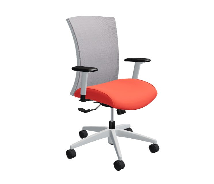 Global Vion – Lush Fog Dimension Mesh High Back Tilter Task Chair in Vibrant Fabric for the Modern Office, Home and Business