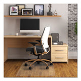 Floortex Cleartex Advantagemat Phthalate Free PVC Chair Mat for Hard Floors, 53 x 45, Clear