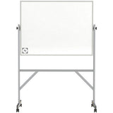 Ghent Hygienic Porcelain Mobile Whiteboard with Aluminum Frame - ARM4M434