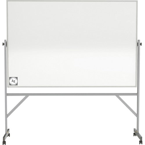 Ghent Hygienic Porcelain Mobile Whiteboard with Aluminum Frame - ARM4M446