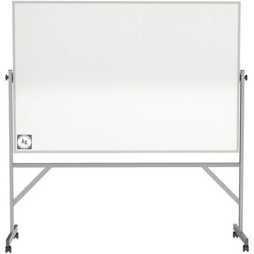 Ghent Hygienic Porcelain Mobile Whiteboard with Aluminum Frame - ARM4M448