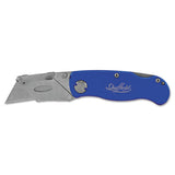 Great Neck Sheffield Folding Lockback Knife, 1 Utility Blade, Blue