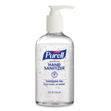 PURELL Advanced Gel Hand Sanitizer, 8 oz Pump Bottle, Clean Scent, 12/Carton