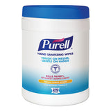 PURELL Sanitizing Hand Wipes, 6.75 x 6, White, 270/Canister, 6 Canisters/Carton