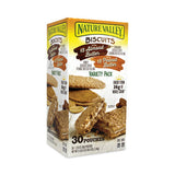 Nature Valley Biscuits, Cinnamon with Almond Butter/Honey with Peanut Butter, 1.35 oz Pouch, 30 Count, Delivered in 1-4 Business Days