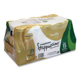 Starbucks Frappuccino Coffee, 9.5 oz Bottle, Vanilla, 15/Pack, Delivered in 1-4 Business Days