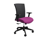 Global Vion – Lush Charcoal Dimension Mesh Medium Back Tilter Task Chair in Vibrant Fabric for the Modern Office, Home and Business
