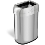 HLS Commercial Stainless Steel Open Top Trash Can - HLS13STV