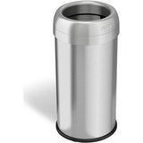 HLS Commercial Stainless Steel Open Top Trash Can - HLS16STR