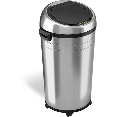 HLS Commercial XL Round Stainless Sensor Trash Can - HLS23RC