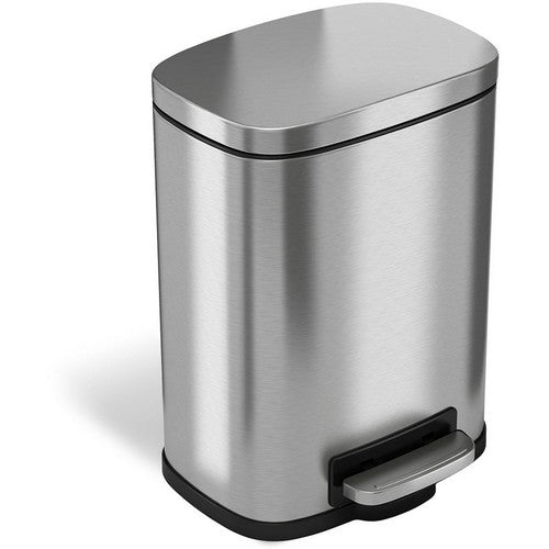 HLS Commercial Stainless Steel Soft Step Trash Can - HLSS01R