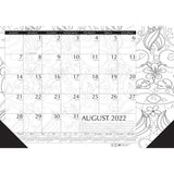 House of Doolittle Academic Doodle Monthly Desk Pad Calendar - 1875