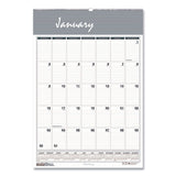 House of Doolittle Bar Harbor Recycled Wirebound Monthly Wall Calendar, 8.5 x 11, White/Blue/Gray Sheets, 12-Month (Jan-Dec): 2022