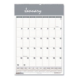 House of Doolittle Bar Harbor Recycled Wirebound Monthly Wall Calendar, 22 x 31.25, White/Blue/Gray Sheets, 12-Month (Jan-Dec): 2022