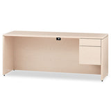 HON 10500 Series 3/4-Height Right Pedestal Credenza, 72w x 24d x 29.5h, Natural Maple